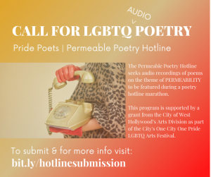 Submit Poems to the LGBTQ+ Permeable Poetry Hotline image