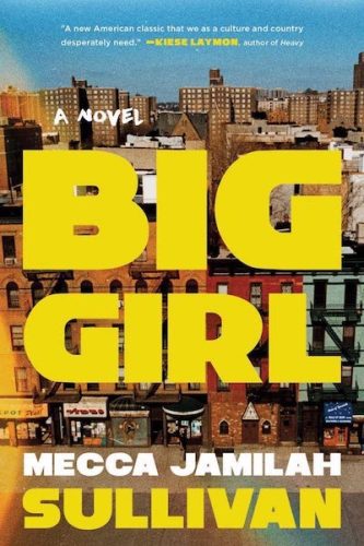 Title text in large yellow font, in front of a photo of a Harlem street.